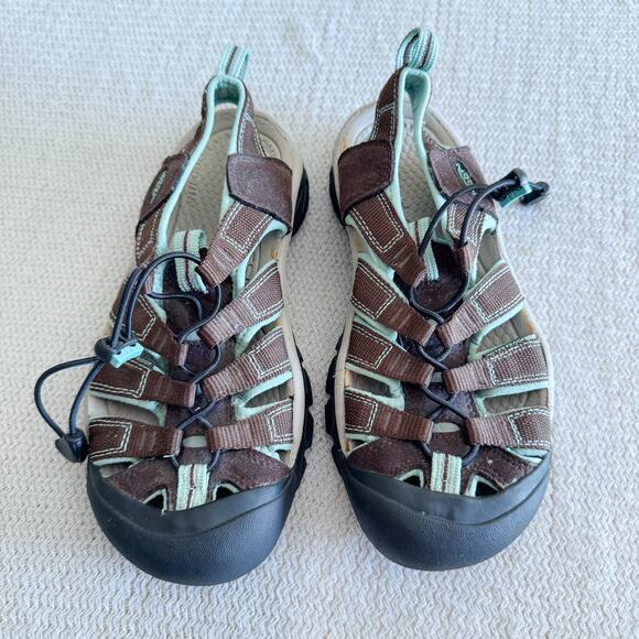 Keen Brown + Blue Newport H2 Outdoor Gorp Core Sandals Size 7.5 - Picture 2 of 11